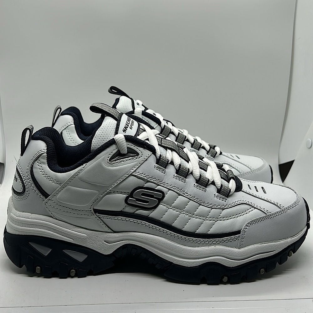 Skechers Sport NIB Energy After Burn White/Navy Sneakers Shoes **Size 8** - Picture 3 of 8